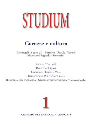 cover image of Studium--Carcere e Cultura